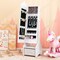 Kids Jewelry Cabinet with Full-Length Mirror for Kids Bedroom and Playroom
